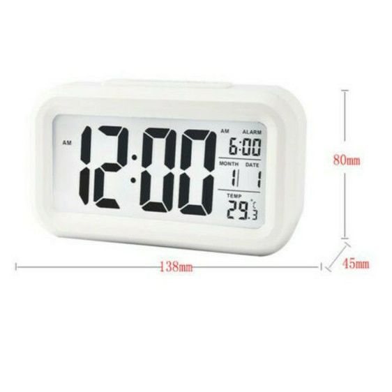 นาฬิกาปลุกเรืองแสงดิจิตอลแบบตั้งโต๊ะ รูปที่ 4