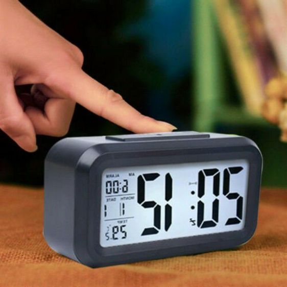 นาฬิกาปลุกเรืองแสงดิจิตอลแบบตั้งโต๊ะ รูปที่ 8