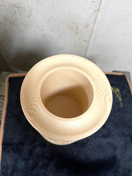 กระบอกพู่กัน ลายมังกร แกะสลักสะสม รูปที่ 9