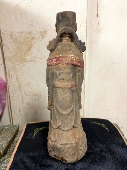 ไฉ่ซิงเอี๊ย ไม้แกะสลัก เก่าสะสมA4 รูปที่ 8