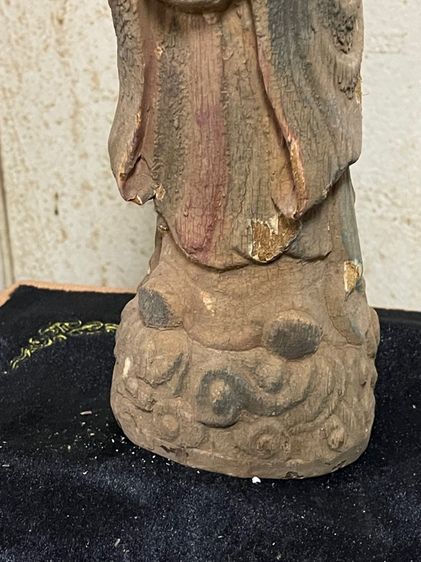 ไฉ่ซิงเอี๊ย ไม้แกะสลัก เก่าสะสมA4 รูปที่ 6