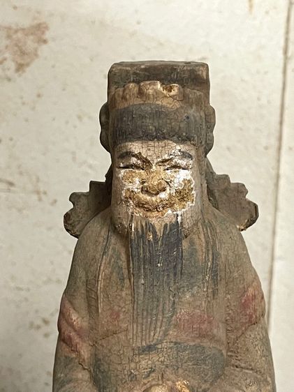 ไฉ่ซิงเอี๊ย ไม้แกะสลัก เก่าสะสมA4 รูปที่ 3