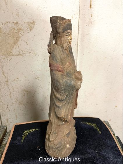 ไฉ่ซิงเอี๊ย ไม้แกะสลัก เก่าสะสมA4 รูปที่ 7