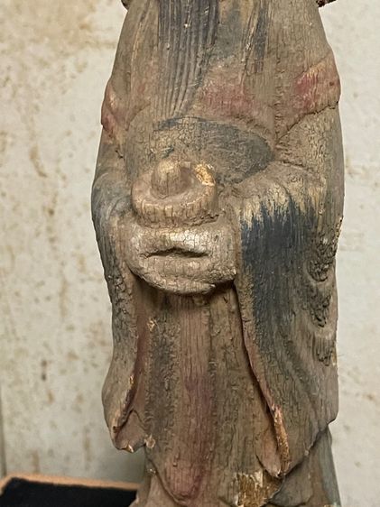 ไฉ่ซิงเอี๊ย ไม้แกะสลัก เก่าสะสมA4 รูปที่ 5