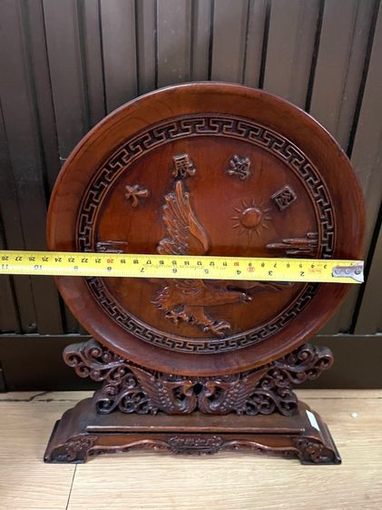 ลับแล แผ่นไม้แกะสลัก นกอินทรี สะสมA5 รูปที่ 9