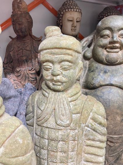 หุ่นทหารจีน หินแกะสลักสะสม รูปที่ 11