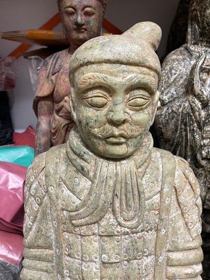 หุ่นทหารจีน หินแกะสลักสะสม รูปที่ 8