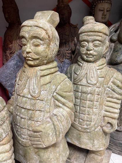 หุ่นทหารจีน หินแกะสลักสะสม รูปที่ 7