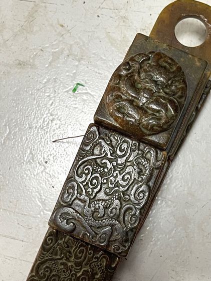 เข็มขัดหิน จักรพรรดิแกะสลักมังกร สะสมA2 รูปที่ 3