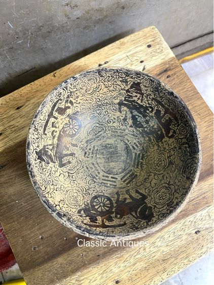 ถ้วยหิน แกะสลัก รถม้าสะสมA5 รูปที่ 2