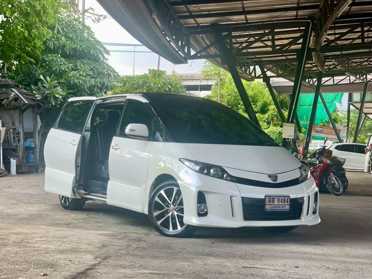 Toyota Estima 2014 2.4 Aeras Van เบนซิน ไม่ติดแก๊ส เกียร์อัตโนมัติ ขาว