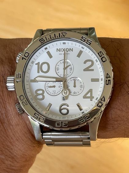 NIXON 51-30 Chronograph Simplefy 300 M White Dial 51 mm A083-488 รูปที่ 15