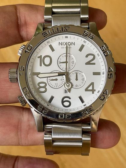 NIXON 51-30 Chronograph Simplefy 300 M White Dial 51 mm A083-488 รูปที่ 9