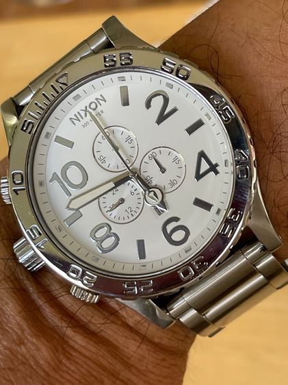 NIXON 51-30 Chronograph Simplefy 300 M White Dial 51 mm A083-488 รูปที่ 18