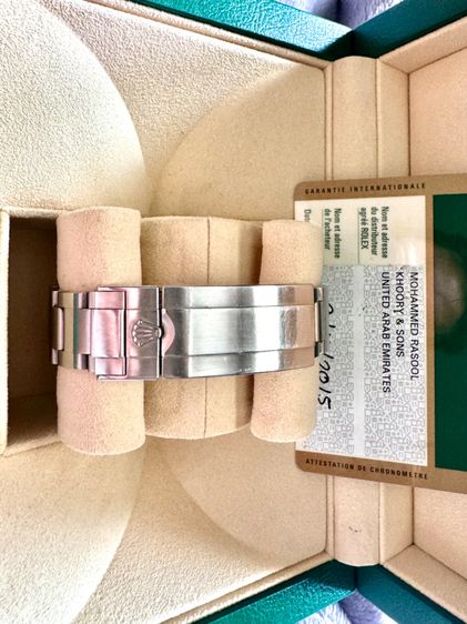 Rolex Submariner เซรามิกดำ กล่องใบครบปี15 สภาพใหม่ใสไร้ริ้วรอย เจ้าของขายเองเปิดราคาไม่แรงสนใจจริงคุยราคากันได้ รูปที่ 5