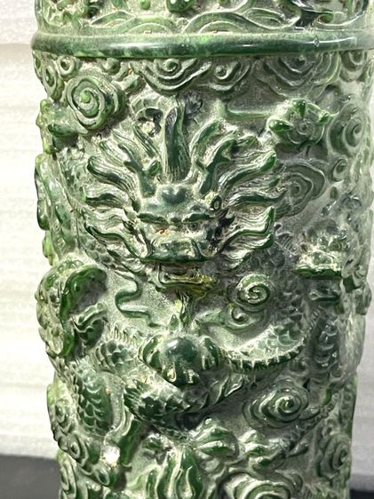 แจกัน มังกร หินแกะสลักสะสม รูปที่ 3