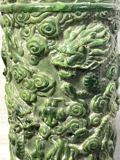 แจกัน มังกร หินแกะสลักสะสม รูปที่ 8