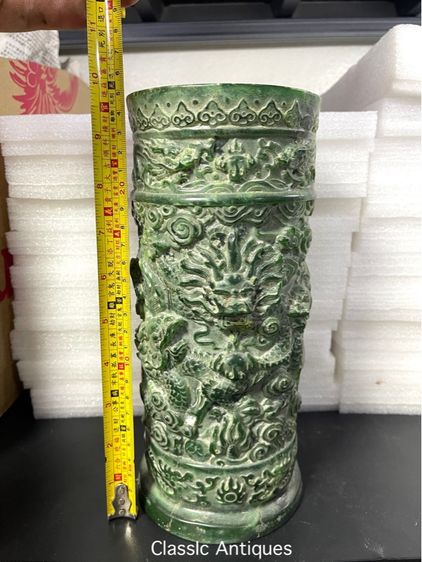 แจกัน มังกร หินแกะสลักสะสม รูปที่ 11