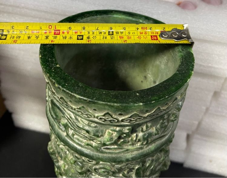 แจกัน มังกร หินแกะสลักสะสม รูปที่ 13