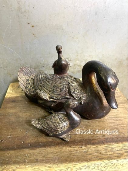 เป็ด ครอบครัว ทองเหลืองสะสม