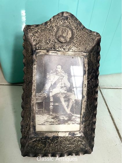 กรอบรูป เสด็จพ่อ ร.5 จ.ป.ร เก่าโบราณสะสม รูปที่ 13