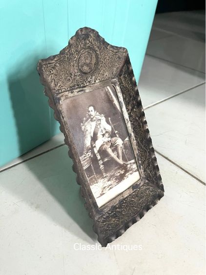 กรอบรูป เสด็จพ่อ ร.5 จ.ป.ร เก่าโบราณสะสม รูปที่ 12