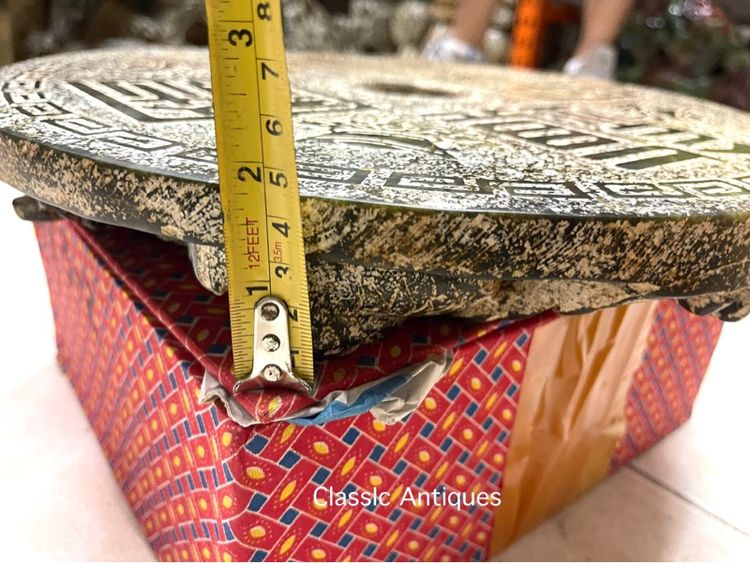 แผ่นหิน มังกร แกะสลัก ขนาดใหญ่ สะสม รูปที่ 18