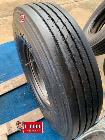 Bridgestone ยางรถบรรทุกกลาง ขอบ16 multi trans มี 2เส้น ปี23 radial รูปที่ 14