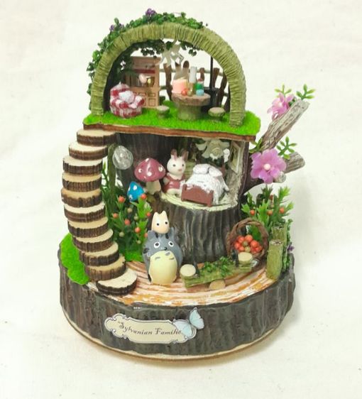 บ้านตุ๊กตาจิ๋วประกอบแล้ว พร้อมตั้งโชว์
 บ้านต้นไม้ กระต่าย Fantasy Forest รูปที่ 8