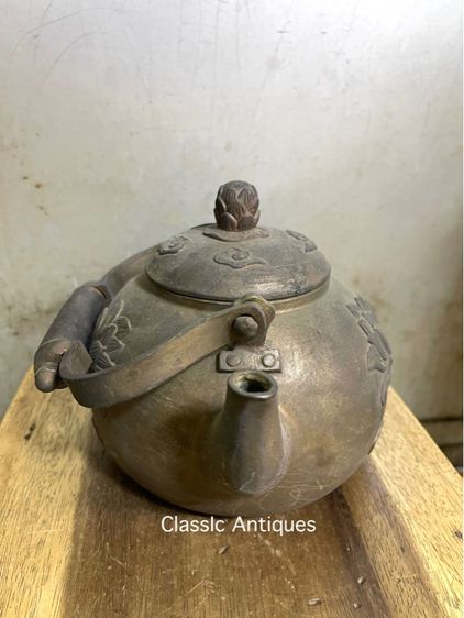 กาน้ำชา ทองเหลืองใบใหญ่ สะสมA3 รูปที่ 6