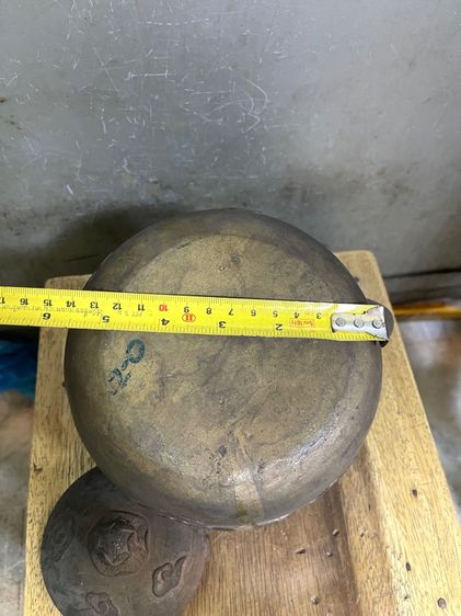 กาน้ำชา ทองเหลืองใบใหญ่ สะสมA3 รูปที่ 15