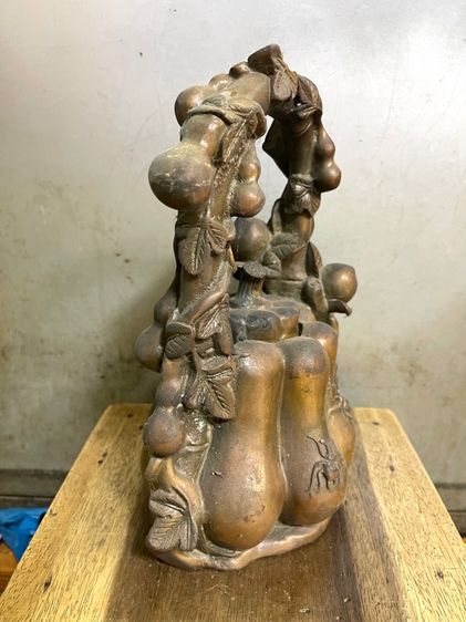 กาน้ำชา ทองเหลืองใบใหญ่ สะสมA2 รูปที่ 7