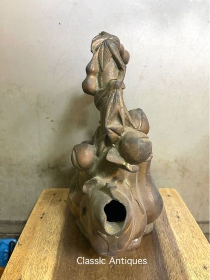 กาน้ำชา ทองเหลืองใบใหญ่ สะสมA2 รูปที่ 4