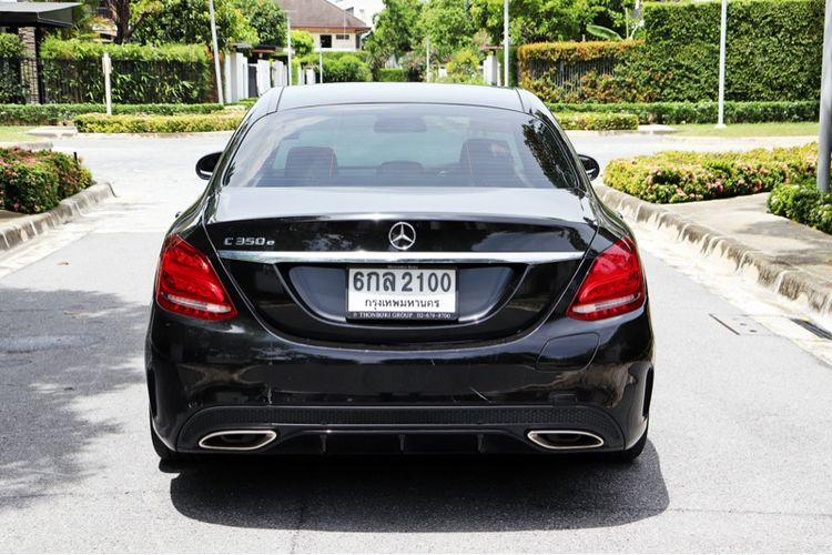Mercedes-Benz C-Class 2017 C350 Sedan ปลั๊กอินไฮบริด (PHEV) เกียร์อัตโนมัติ ดำ รูปที่ 4