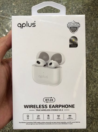 หูฟังไร้สาย QPLUS True Wireless Stereo รุ่น BT24 White (Type-C) by Banana IT รูปที่ 5