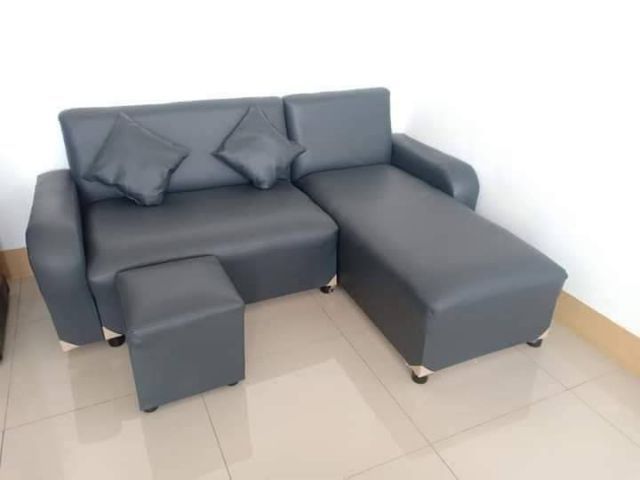 หลากสี หนัง 3 ที่นั่ง โซฟาทรงL เลือกสีได้ ส่งฟรี ปลายทาง