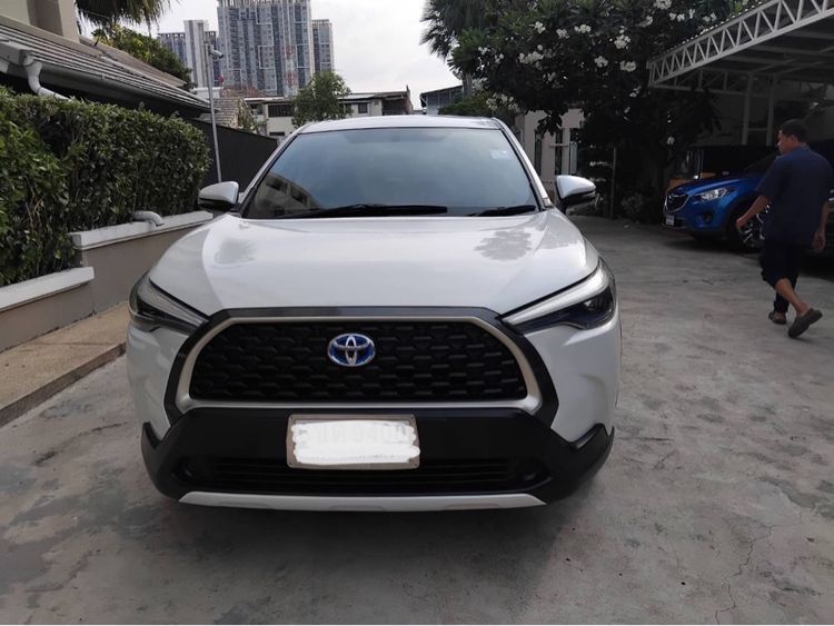 Toyota Corolla Cross 2022 1.8 Hybrid Smart Utility-car ไฮบริด ไม่ติดแก๊ส เกียร์อัตโนมัติ ขาว รูปที่ 2
