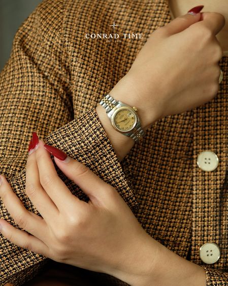 Rolex Datejust 69173 Champagne Roman Dial Two-Tone Jubilee 1996 26mm. Fullset  รูปที่ 2