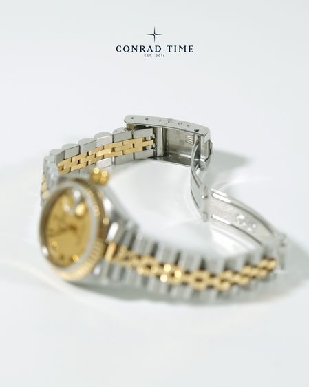 Rolex Datejust 69173 Champagne Roman Dial Two-Tone Jubilee 1996 26mm. Fullset  รูปที่ 12