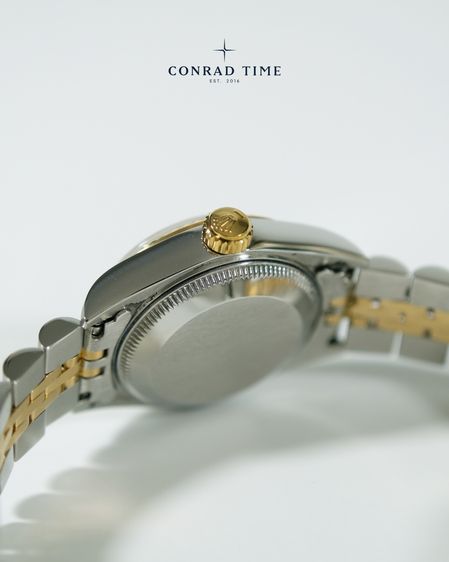 Rolex Datejust 69173 Champagne Roman Dial Two-Tone Jubilee 1996 26mm. Fullset  รูปที่ 10