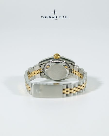 Rolex Datejust 69173 Champagne Roman Dial Two-Tone Jubilee 1996 26mm. Fullset  รูปที่ 8