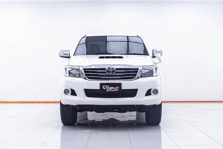 Toyota Hilux Vigo 2013 2.5 Double Cab E Prerunner Pickup ดีเซล ไม่ติดแก๊ส เกียร์ธรรมดา ขาว รูปที่ 4