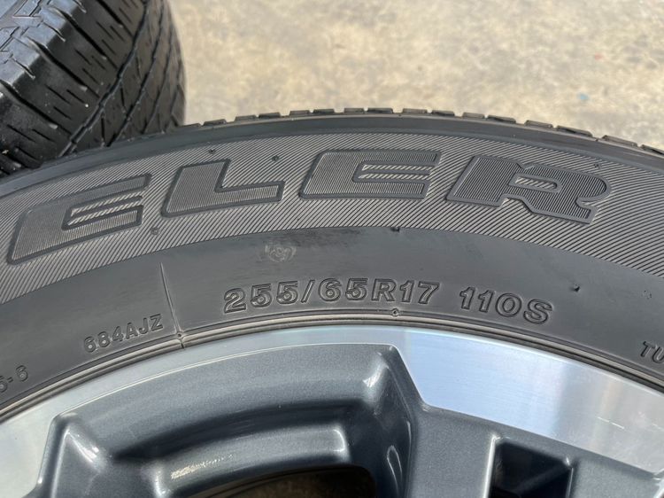 ✨ล้อแม็กพร้อมยาง 6รู139✨Mitsu Triton ขอบ 17 เทาหน้าเงา รูปที่ 8