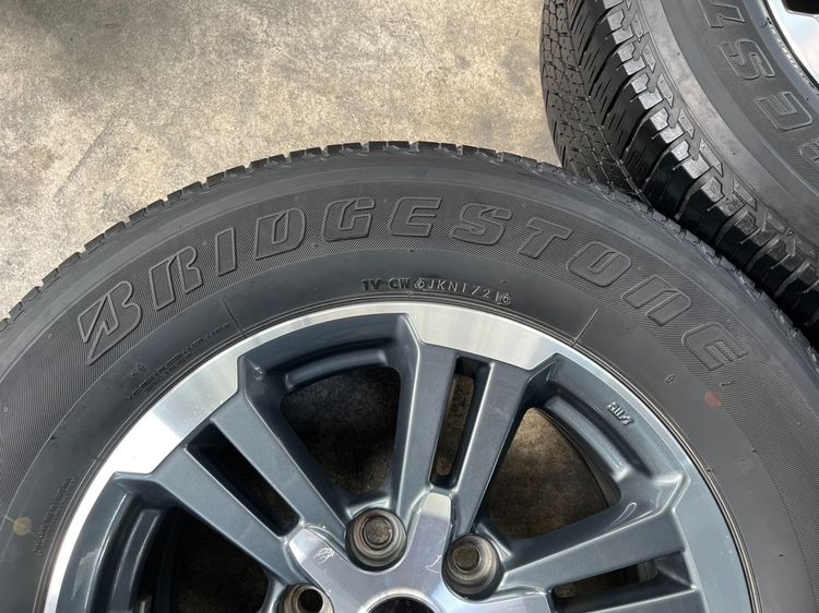 ✨ล้อแม็กพร้อมยาง 6รู139✨Mitsu Triton ขอบ 17 เทาหน้าเงา รูปที่ 6