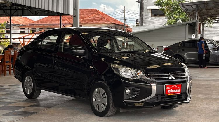 Mitsubishi Attrage 2020 1.2 GLX Sedan เบนซิน ไม่ติดแก๊ส เกียร์อัตโนมัติ ดำ รูปที่ 3