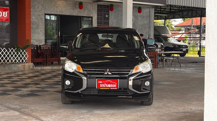 Mitsubishi Attrage 2020 1.2 GLX Sedan เบนซิน ไม่ติดแก๊ส เกียร์อัตโนมัติ ดำ รูปที่ 2