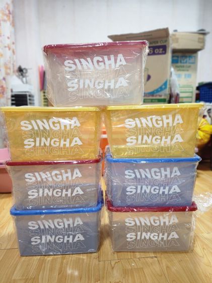 ขายเหมา 7 ใบ กล่องเก็บของ singha ลิขสิทธิ์แท้