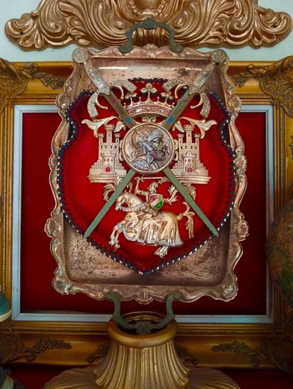 ฝรั่งเศส..โล่ราชวงศ์ฝรั่งเศส..งาน เซอร์วิเนียร์ยุคแรกเก่าโบราณ รูปที่ 5