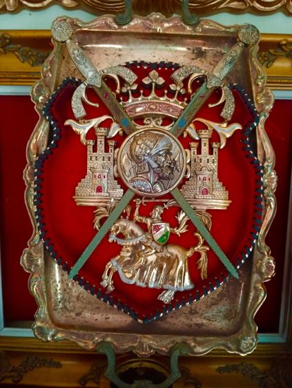 ฝรั่งเศส..โล่ราชวงศ์ฝรั่งเศส..งาน เซอร์วิเนียร์ยุคแรกเก่าโบราณ รูปที่ 9