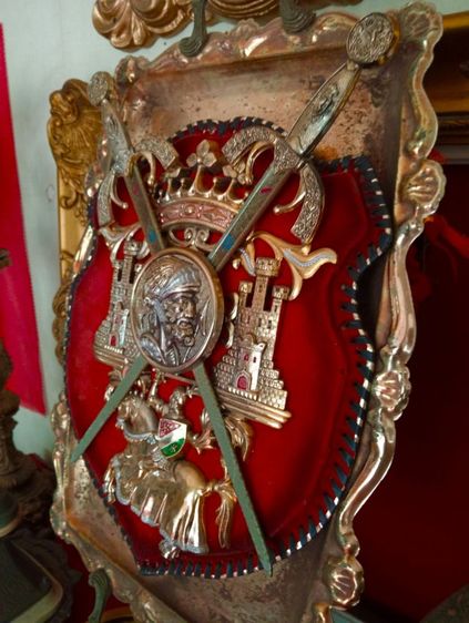 ฝรั่งเศส..โล่ราชวงศ์ฝรั่งเศส..งาน เซอร์วิเนียร์ยุคแรกเก่าโบราณ รูปที่ 12